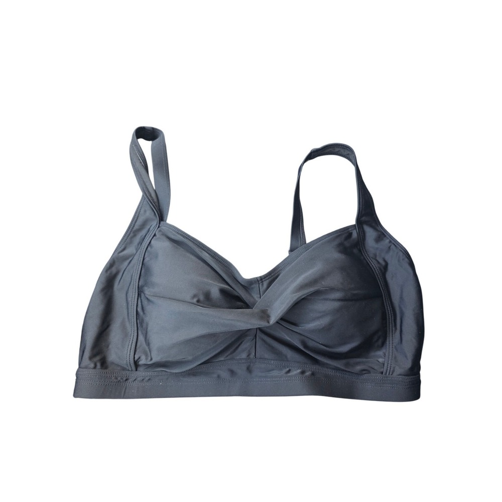 Daci Bikini Swim Top 18 Womens Plus Size Black Padded Adjustable‎ Straps Beach